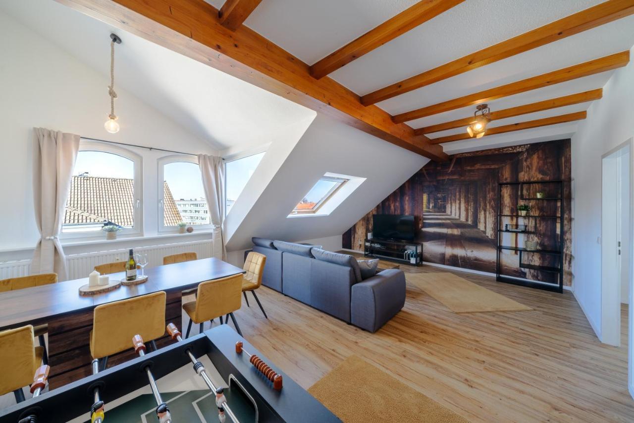 Stylisches Penthouse Zentral Tischfussball 100M2 Wii Hannover Esterno foto